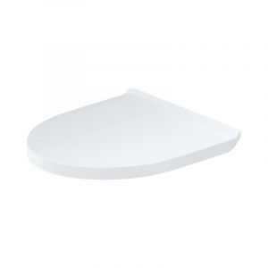 Image de Duravit Abattant wc durastyle basic 36.9x43.3x4.2cm compact avec softclose avec quickrelease plastique blanc - Blanc