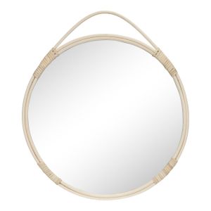 Miroir rond en rotin Ø50 cm