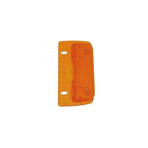 Wedo 67806 2 poche Perforatrice pour classement en plastique pour 8 cm trou avec échelle 12 cm Orange