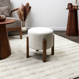 The home deco factory Tabouret c&ocirc;tel&eacute; beige