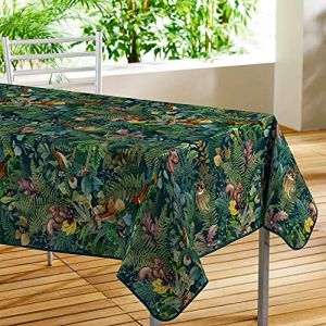 Nappe Imprimée "Féerique" 140x240cm Vert Prix