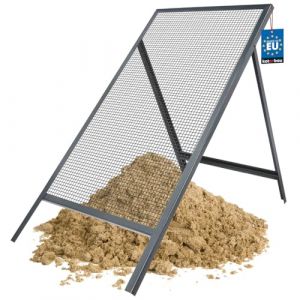 Tamis de jardin en acier - 60x120 cm - Maille de 10 x 10 mm - Tamis de Terre - Kotarbau