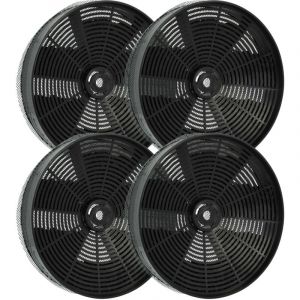 vhbw 4x Filtres à charbon actif compatible avec Alno EFI692G 94264095700 hotte aspirante - 17,3 cm, avec toile tendue - Neuf