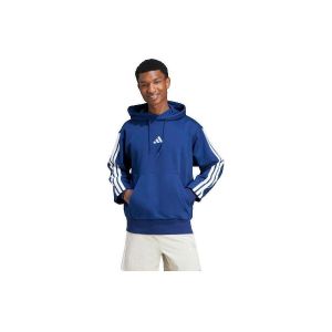 Adidas Sweat à capuche Essentials Fleece 3S bleu électrique blanc - M