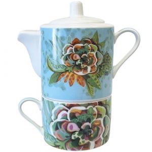 Enesco Petite th&eacute;i&egrave;re avec tasse Fleurs - Allen Designs