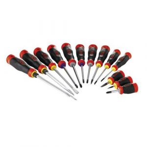 Sam Outillage Composition de 13 tournevis S1 Fente, Phillips,Torx et pozidriv -T-J13Z - -