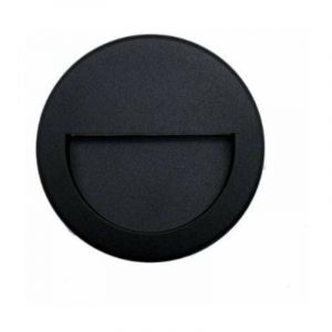 Balise LED Saillie 3W 220V 120° Rond pour Escalier - Noir / Blanc Chaud - SILUMEN