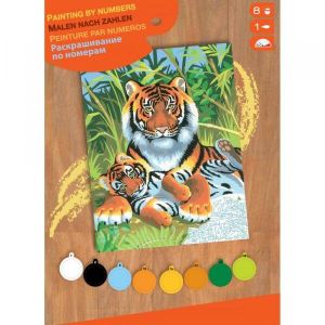 Oz international Peinture par numéro débutant Tigres