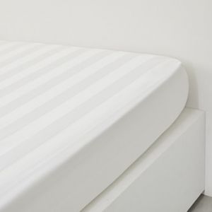 Today Draps housse SATIN CRAIE - Couleur 180x200 cm - Taille Blanc