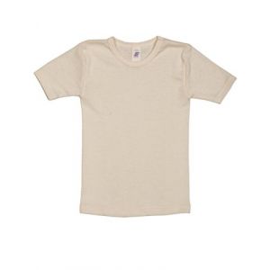 Engel Ange, Maillot &Agrave; Manches Courtes, Coton Soie, Taille 92-176, Beige, 104 cm