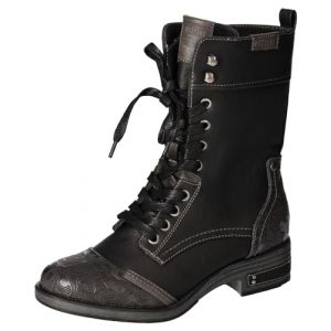 Mustang Femme 1293-510 Botte mi-Mollet, Noir, 40 EU