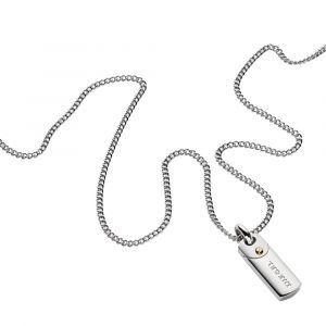 Diesel Collier et pendentif Bijoux DX1116040 - Collier et pendentif Acier Argenté Homme