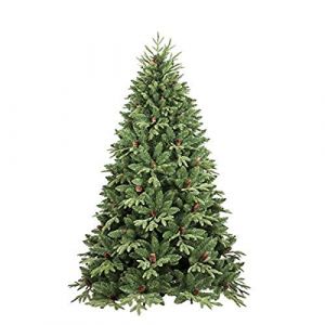 Alter Sapin de Noël Stella, Hauteur 180 cm, Avec pommes de pin incluses, 839 branches, 122 x 122 x 180 cm