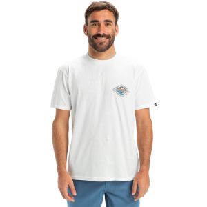 Quiksilver Evo Future Islands - T-shirt à manches courtes pour Homme Blanc - Taille M