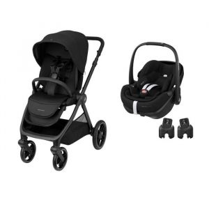 MAXI COSI - Poussette DUO Oxford + Pebble 360 Pro 2 TWILLIC BLACK