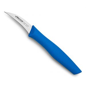 Arcos Séries Nova - Couteau D'Office Couteau à Éplucher - Lame Acier Inoxydable Nitrum 60 mm - Manche Polypropylène Couleur Bleu