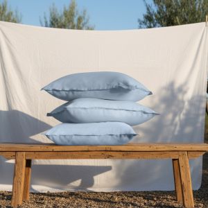 Declikdeco Taie d'oreiller ou taie de traversin Percale de coton Bio Signature