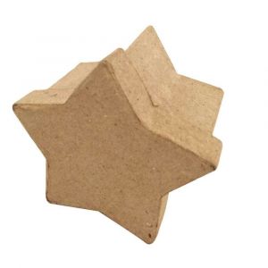 La Fourmi 650108 - Boites en carton &agrave; d&eacute;corer forme &eacute;toile 8x8x5 cm - Lot de 10