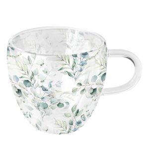 Ambiente Esprit De Noël - Tasse à thé double paroi Eucalyptus