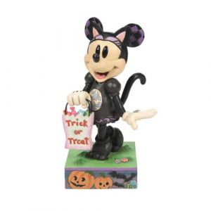 Figurine Disney Tradition - Mickey - Minnie D&eacute;guis&eacute;e En Chat Noir