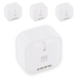 Dio Connected Home Lot de 4 modules sans fil volet roulant - 500W - portée 50m - Blanc - Chacon
