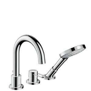 Image de Hansgrohe Axor Uno 3-Loch Wannenmischer F-Set Bügelgriff chrom Wannenrandmontage