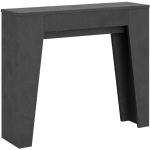 Itamoby - Console extensible 90x25/181 cm Étroite Anthracite