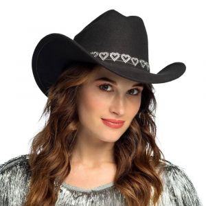Ruedelafete Chapeau cowboy Jamie - Noir