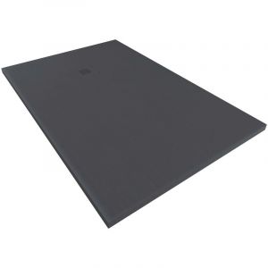 Receveur NOLA 3 - Découpable - 80x100x3cm - Résine - Anthracite - Bonde