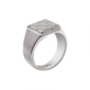 Emporio Armani Herrenring Edelstahl Ringe 1 ct (98.99 € / 1 ct)