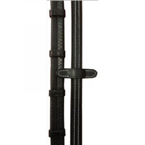 R&ecirc;nes pour cheval caoutchouc avec arr&ecirc;toirs cuirs Cavaletti