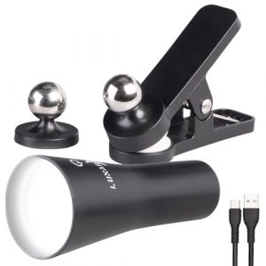 Lunartec Lampe rechargeable à pince - Noir - LED - Aimantée - Intérieur