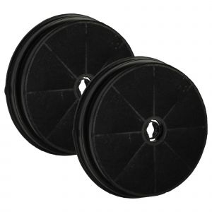 Vhbw 2x Filtres à charbon actif compatible avec Hotpoint AH62TX-HA, SL50TWH-HA, HR90.TIX-HA, HR60.TIX-HA, HHE90FIX-HA hotte aspirante - 19 cm