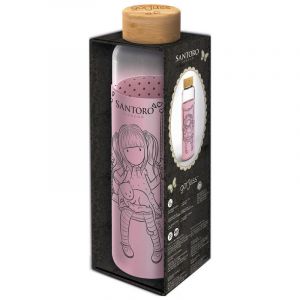 Stor Bouteille en verre avec couvercle en silicone fille Gorjuss