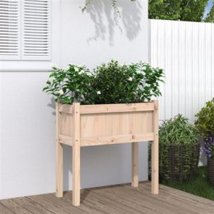 VidaXL Jardini&egrave;res avec pieds 70x31x70 cm bois de pin massif