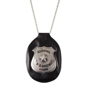 Ruedelafete Collier Badge de policier