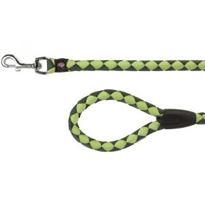 Trixie Cavo laisse S-M : 1 m - ø 12 mm - Vert forêt et vert pomme - Pour chien