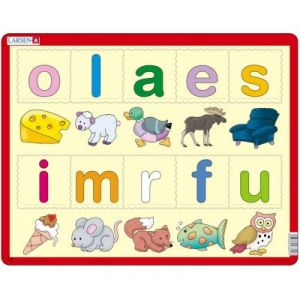 Larsen Puzzle Cadre - Lær bokstavene (små) (en Norvégien)