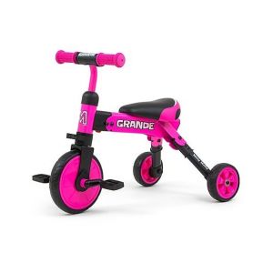 Milly Mally Ride On - Vélo 2en1 Grande Rose