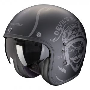 Scorpion Casque jet Belfast Evo Romeo noir mat/argent- S
