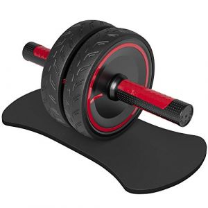 READAEER Roue Abdominale à poignée en métal avec genouillère pour Exercices abdominaux pour la Maison, la Salle de Sport, Le Fitness