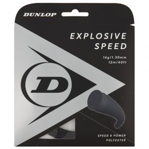 Image de Dunlop Corde Simple De Tennis Explosive Speed Polyester 12 M 1.25 mm Black