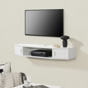 Étagère murale pour TV Tørring 18 x 110 x 30 cm blanc