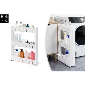 Image de Home&Comfort Chariot de cuisine à roulettes - Rangement compact - 3 étages