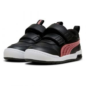 Puma B&eacute;b&eacute; Fille MULTIFLEX 2 Glitz FS V INF Sneaker, Black-Rose Gold, 20.5 EU