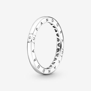 Image de Pandora Bague Logo&Cœurs - Taille Taille 54