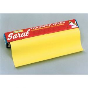 Oz international Papier transfert saral 12 feuilles 45 x 61 cm jaune