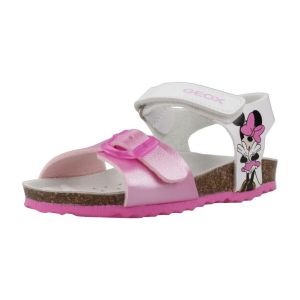 Geox Bébé Fille B Sandal CHALKI Girl, White Pink, 22 EU