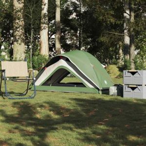 VidaXL Tente de camping 1 personne vert imperméable