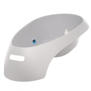 MonMobilierDesign TEGGI Baignoire ergonomique bébé avec thermomètre Gris